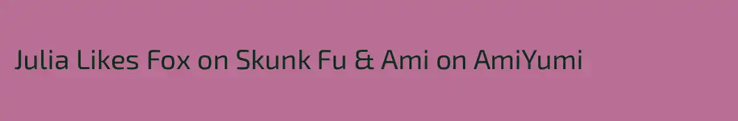 Julia Likes Fox on Skunk Fu & Ami on AmiYumi